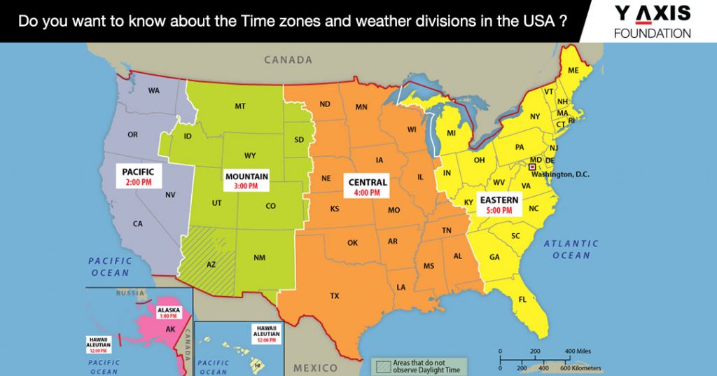 Washington State Time Zone Map United States Map